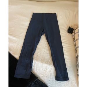 COPY - Lulu lemon align cropped leggings, NAVY (can’t tell in picture)